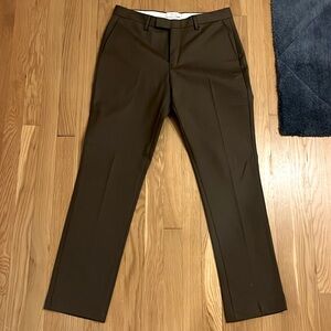 Reiss size 32”x30” dress pants. Brown in color